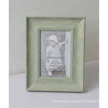 Antique Wooden Looking Plastic Photo Frame for Home Decoration